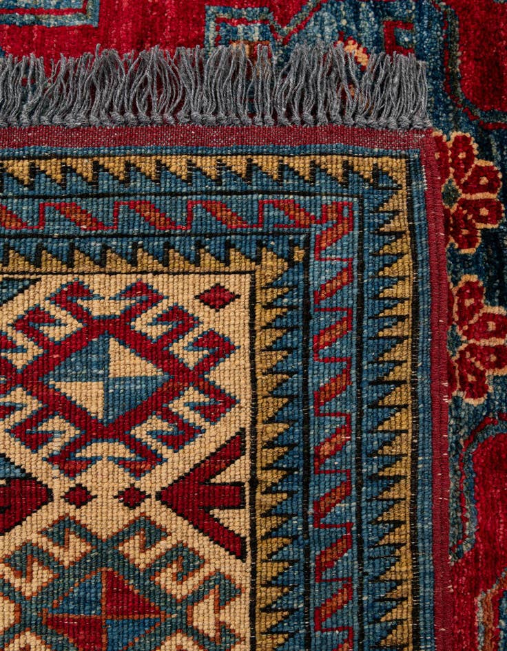 Detail image of 5' 2 x 6' 5  Hand Knotted Kazak Wool Rug