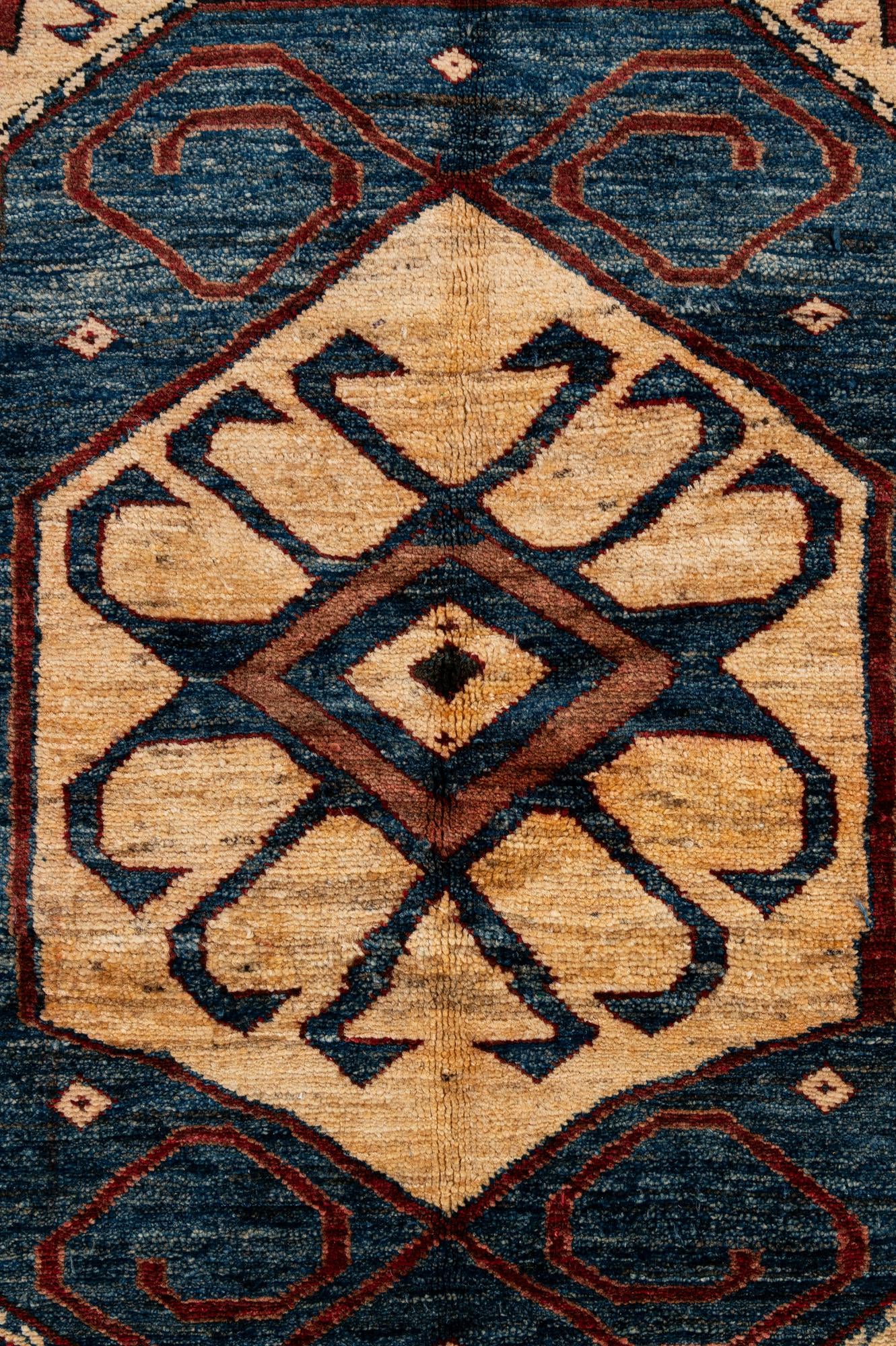 5' 1 x 7' 4 Hand Knotted Kazak Wool Rug