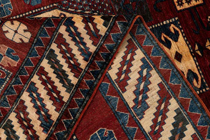 5' 1 x 7' 4 Hand Knotted Kazak Wool Rug