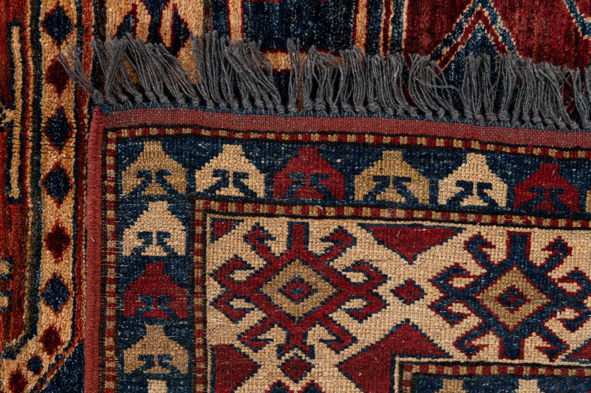 5' x 6' 10 Hand Knotted Kazak Oriental Wool Rug