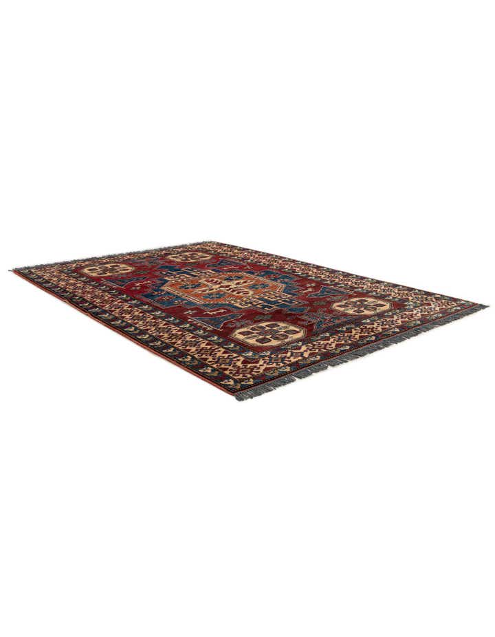 5' x 6' 10 Hand Knotted Kazak Oriental Wool Rug