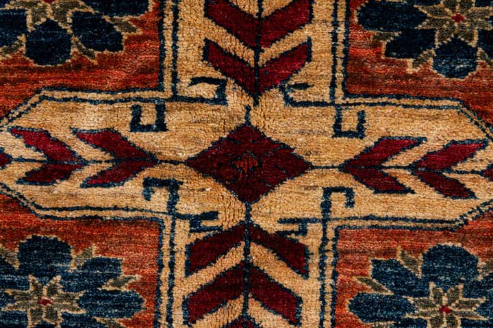 5' x 6' 10 Hand Knotted Kazak Oriental Wool Rug