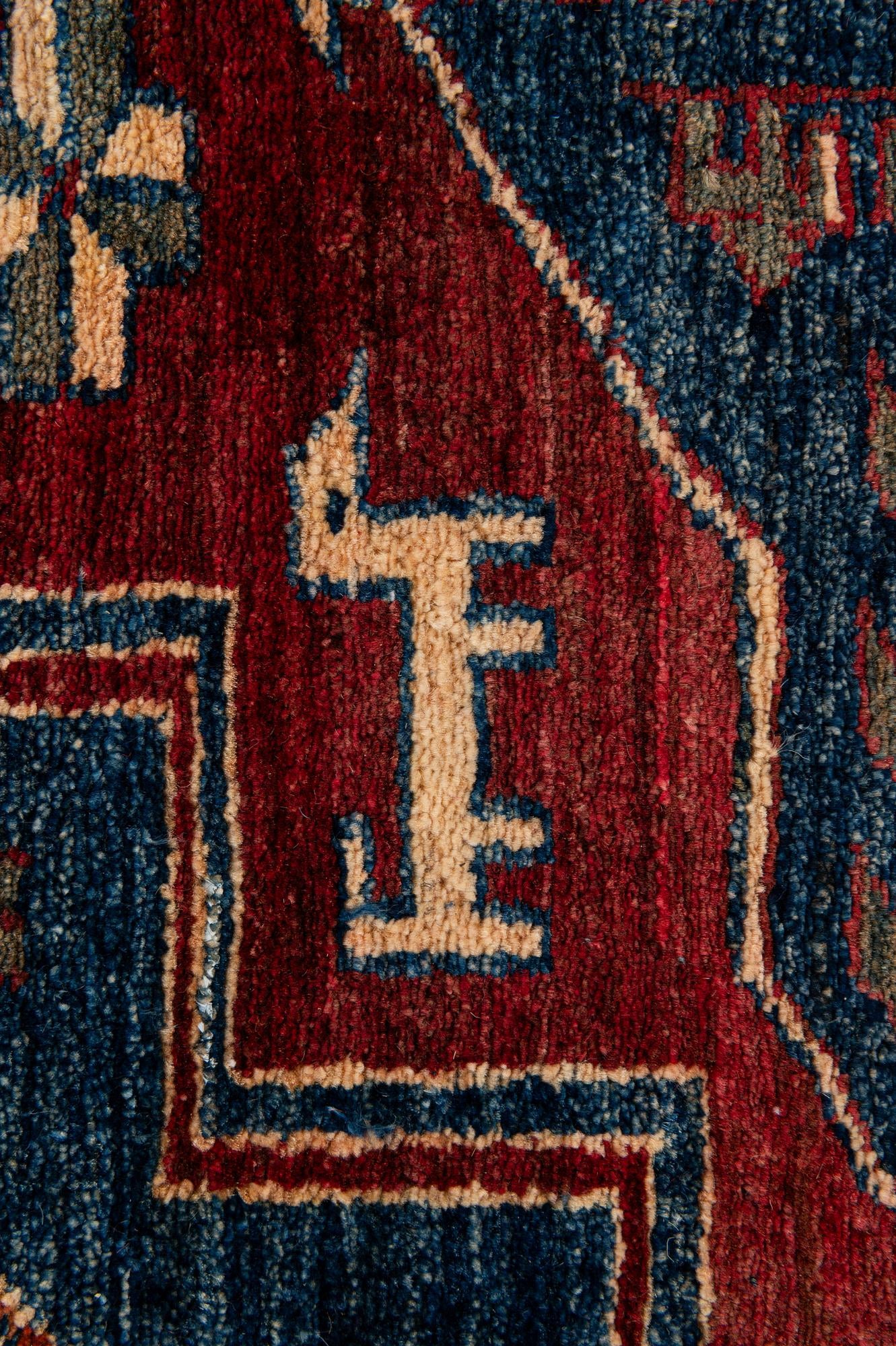 5' x 6' 10 Hand Knotted Kazak Oriental Wool Rug