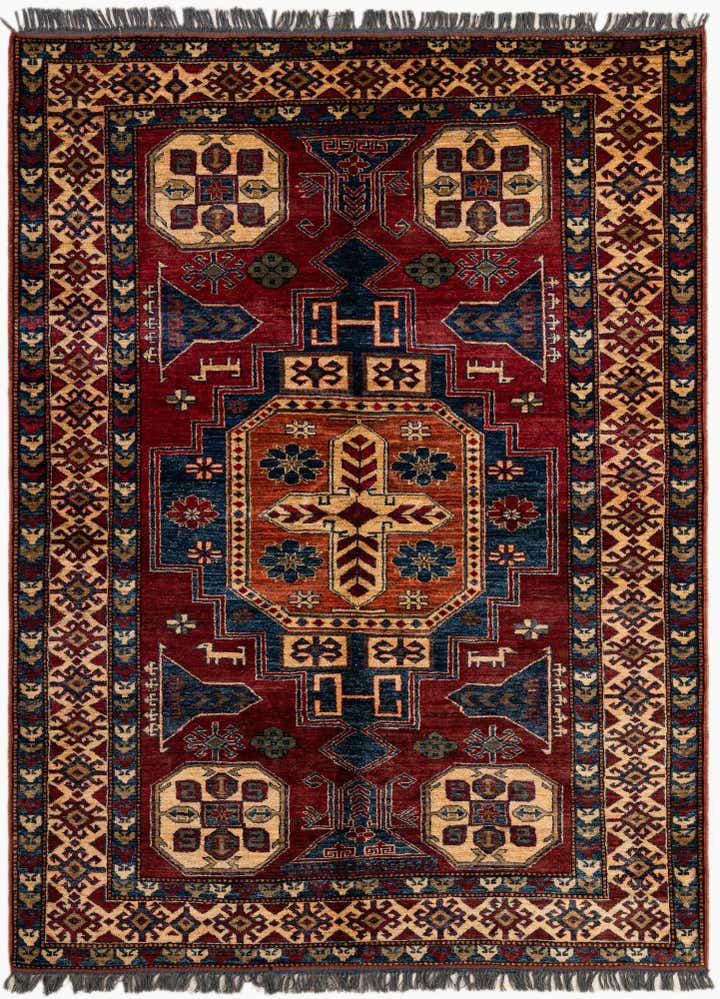 5' x 6' 10 Hand Knotted Kazak Oriental Wool Rug