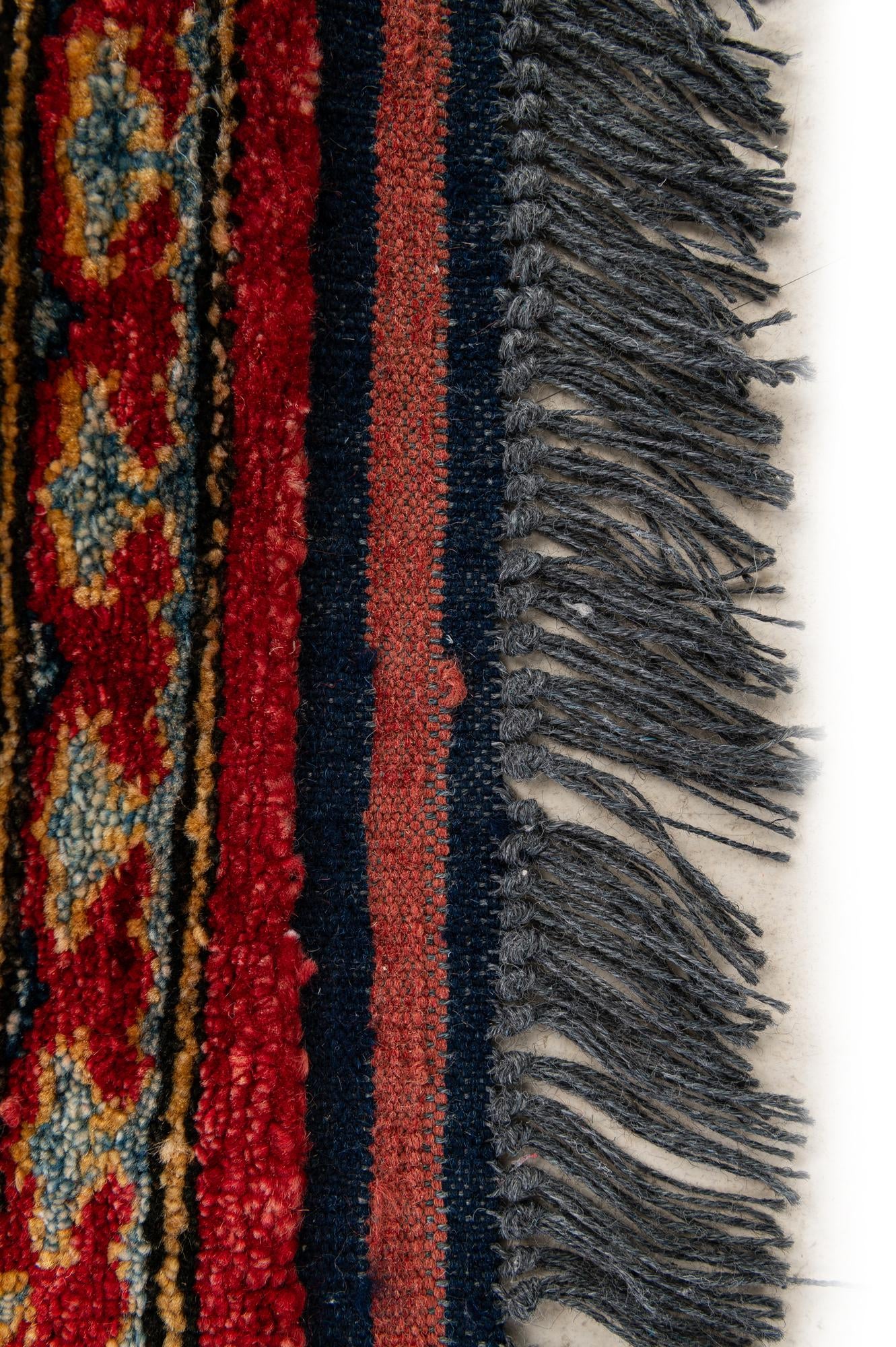 5' 1 x 7' 3 Hand Knotted Kazak Wool Rug