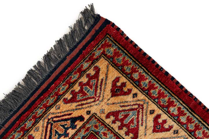 5' 1 x 7' 3 Hand Knotted Kazak Wool Rug