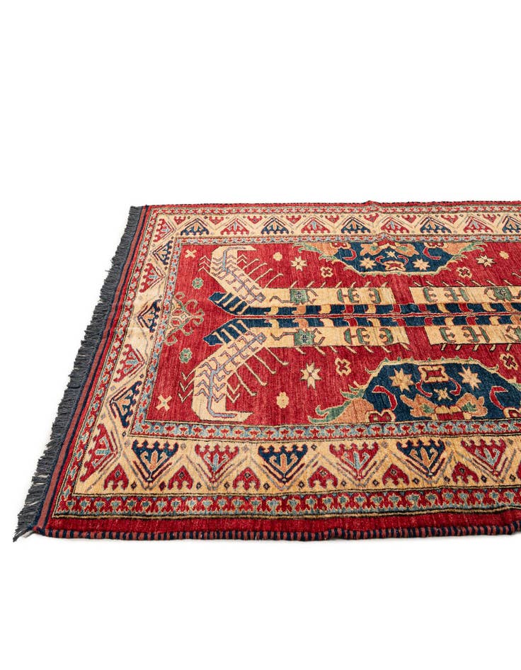 Detail image of 5' 1 x 7' 3  Hand Knotted Kazak Wool Rug