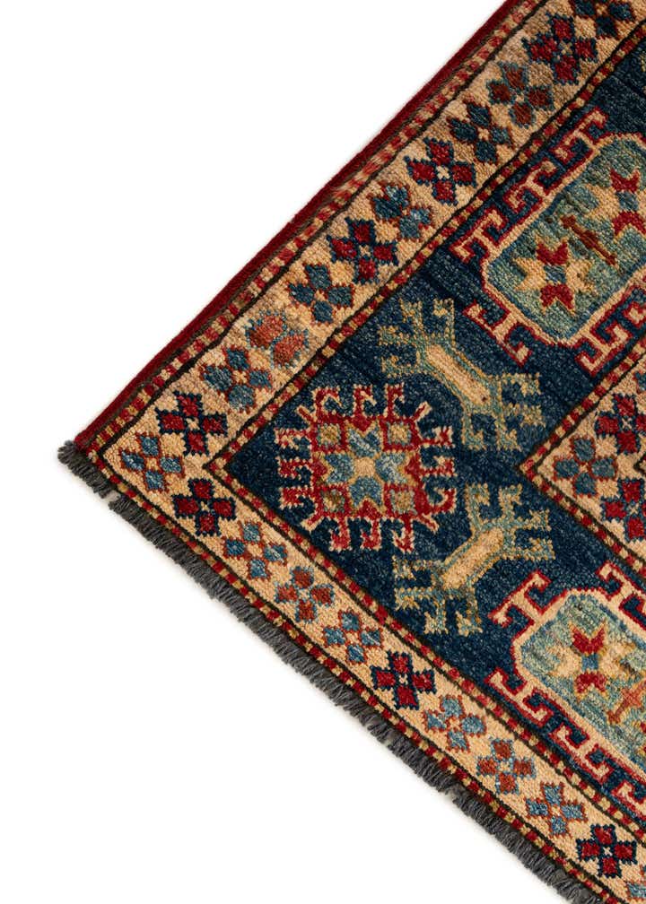 4' 10 x 7' 8 Hand Knotted Kazak Oriental Wool Rug