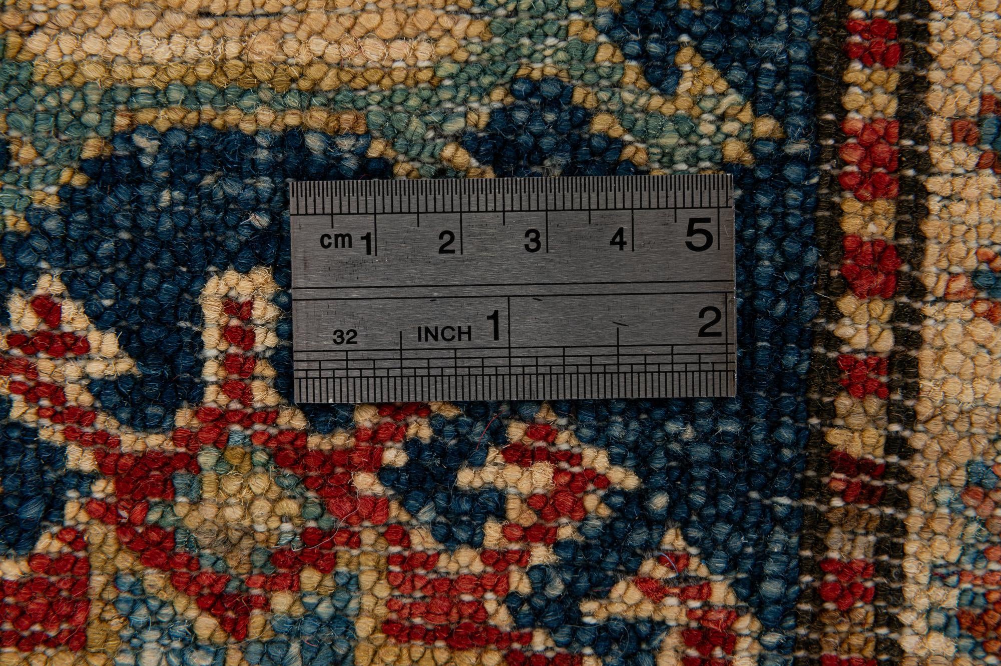 4' 10 x 7' 8 Hand Knotted Kazak Oriental Wool Rug