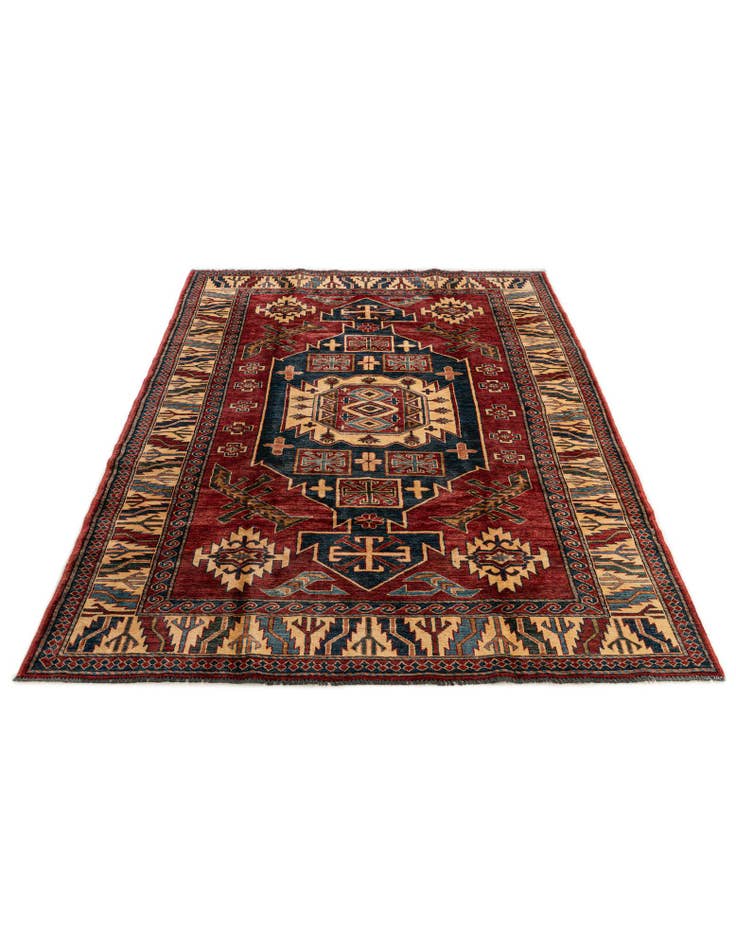 Detail image of 6' x 9'  Hand Knotted Kazak Oriental Wool Rug