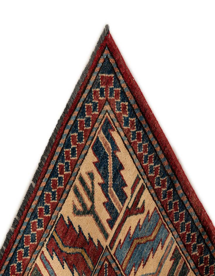 Detail image of 6' x 9'  Hand Knotted Kazak Oriental Wool Rug