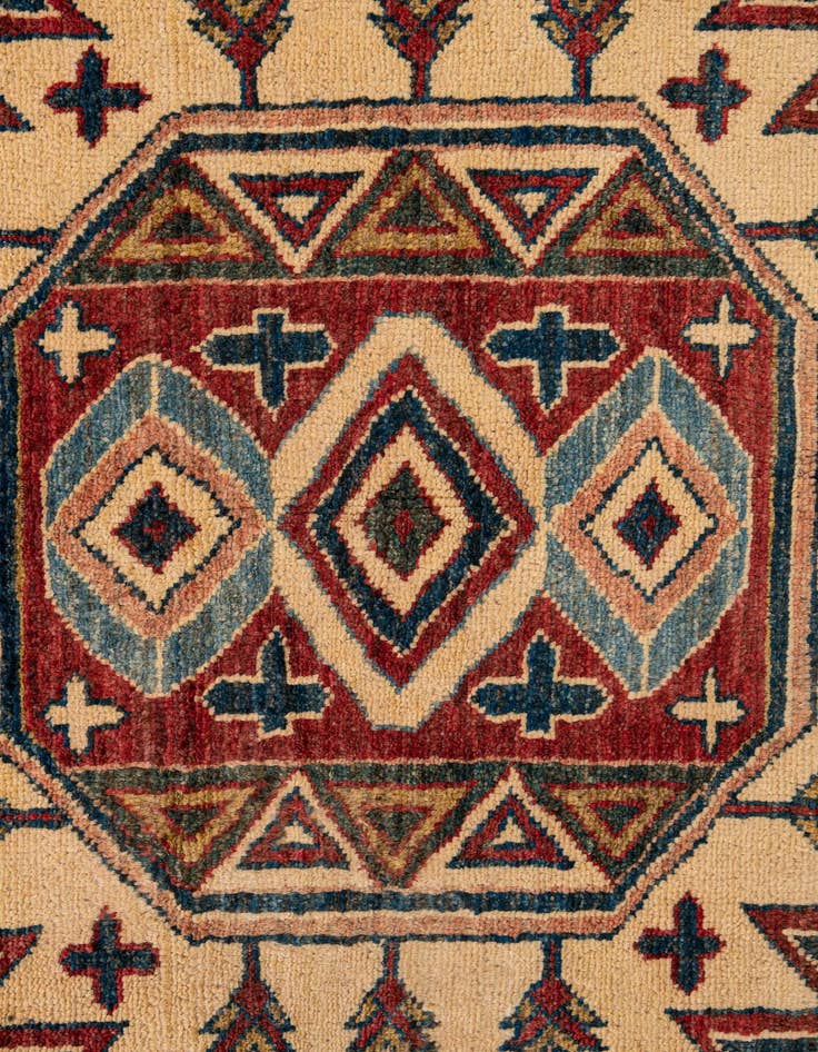 Detail image of 6' x 9'  Hand Knotted Kazak Oriental Wool Rug
