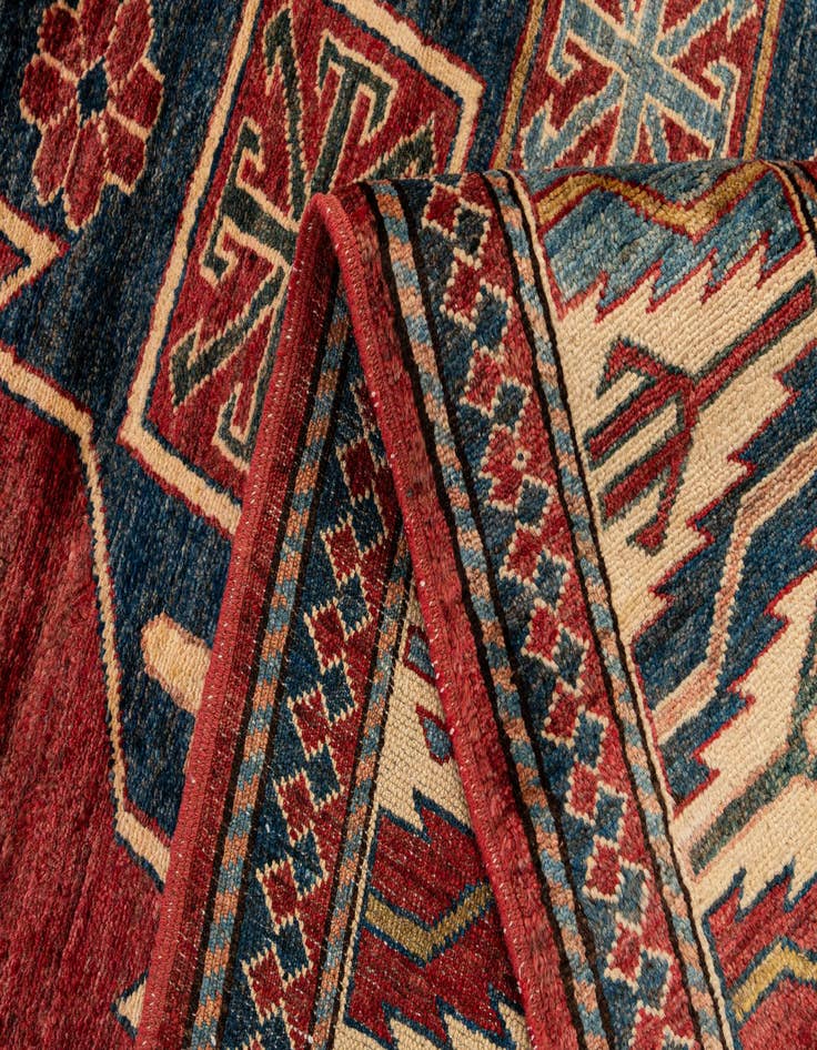 Detail image of 6' x 9'  Hand Knotted Kazak Oriental Wool Rug
