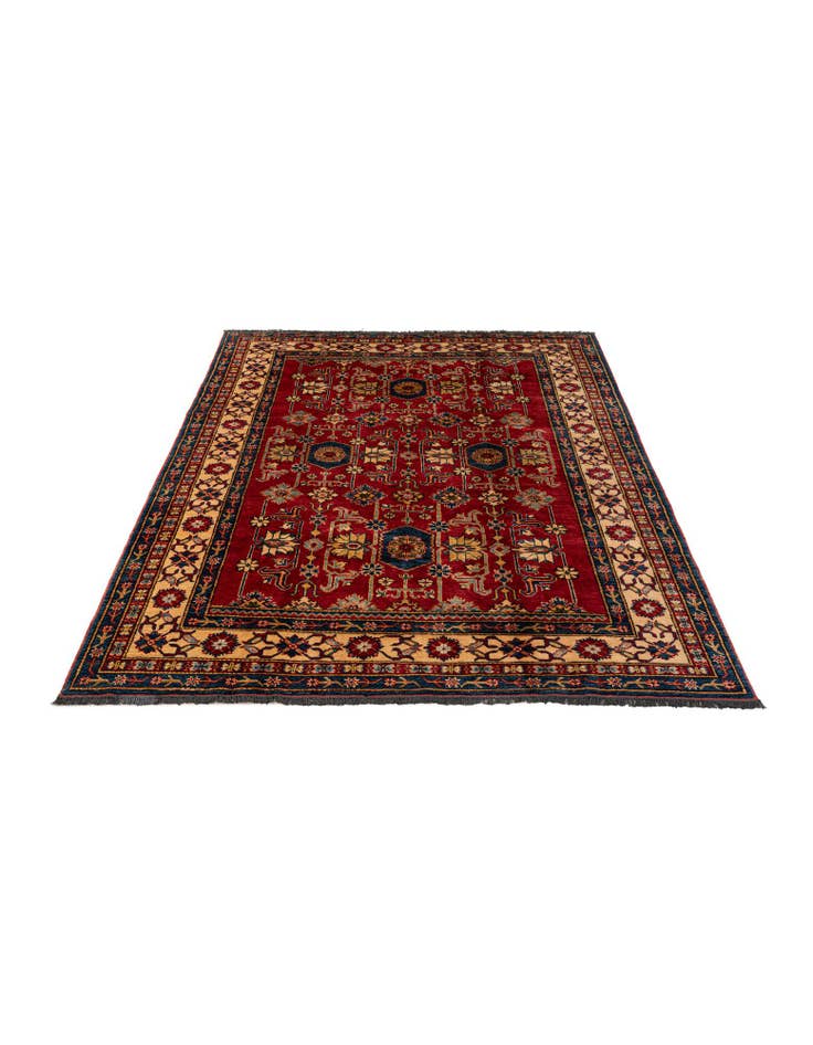 Detail image of 6' 2 x 8' 6 Hand Knotted Kazak Wool Rug
