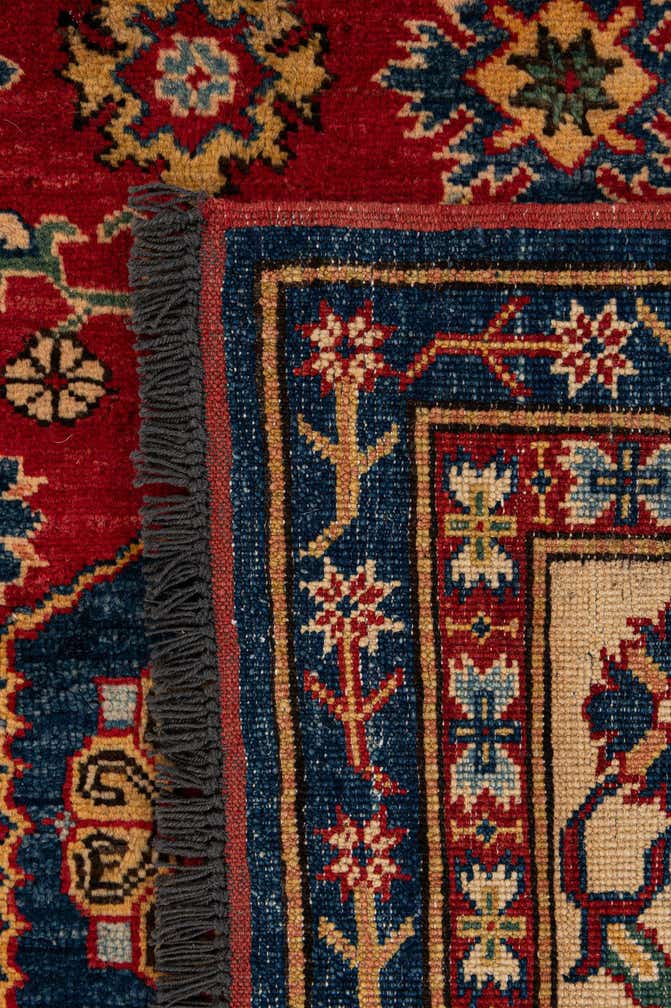 6' 2 x 8' 6 Hand Knotted Kazak Wool Rug