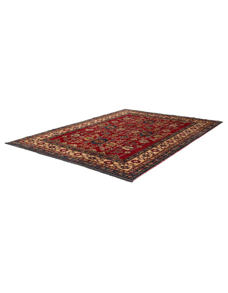 Detail image of 6' 2 x 8' 6 Hand Knotted Kazak Wool Rug