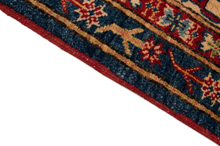 Detail image of 6' 2 x 8' 6 Hand Knotted Kazak Wool Rug