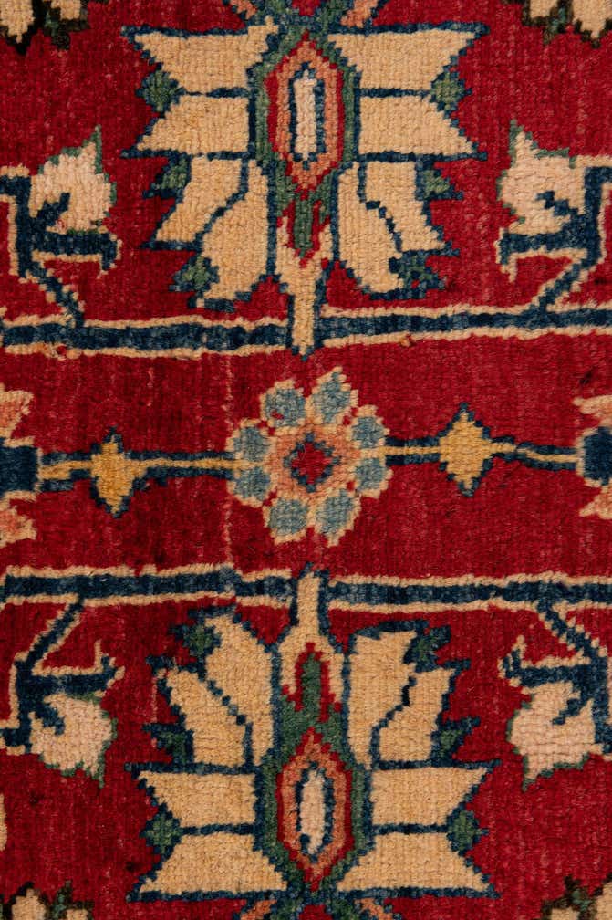 6' 2 x 8' 6 Hand Knotted Kazak Wool Rug
