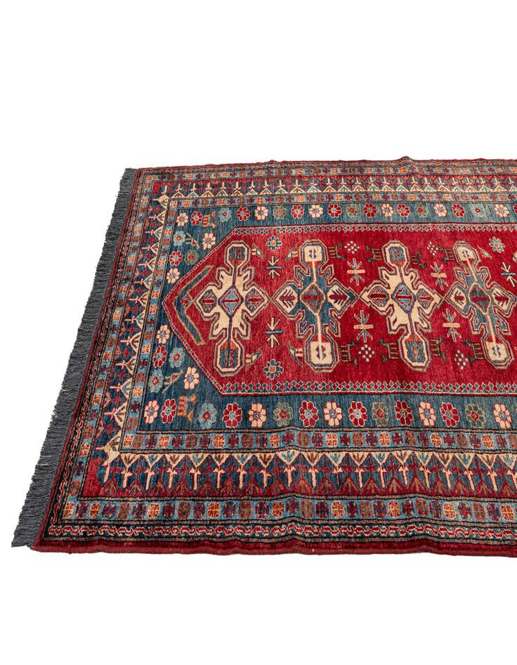 Detail image of 5' x 7' 6  Hand Knotted Kazak Wool Rug