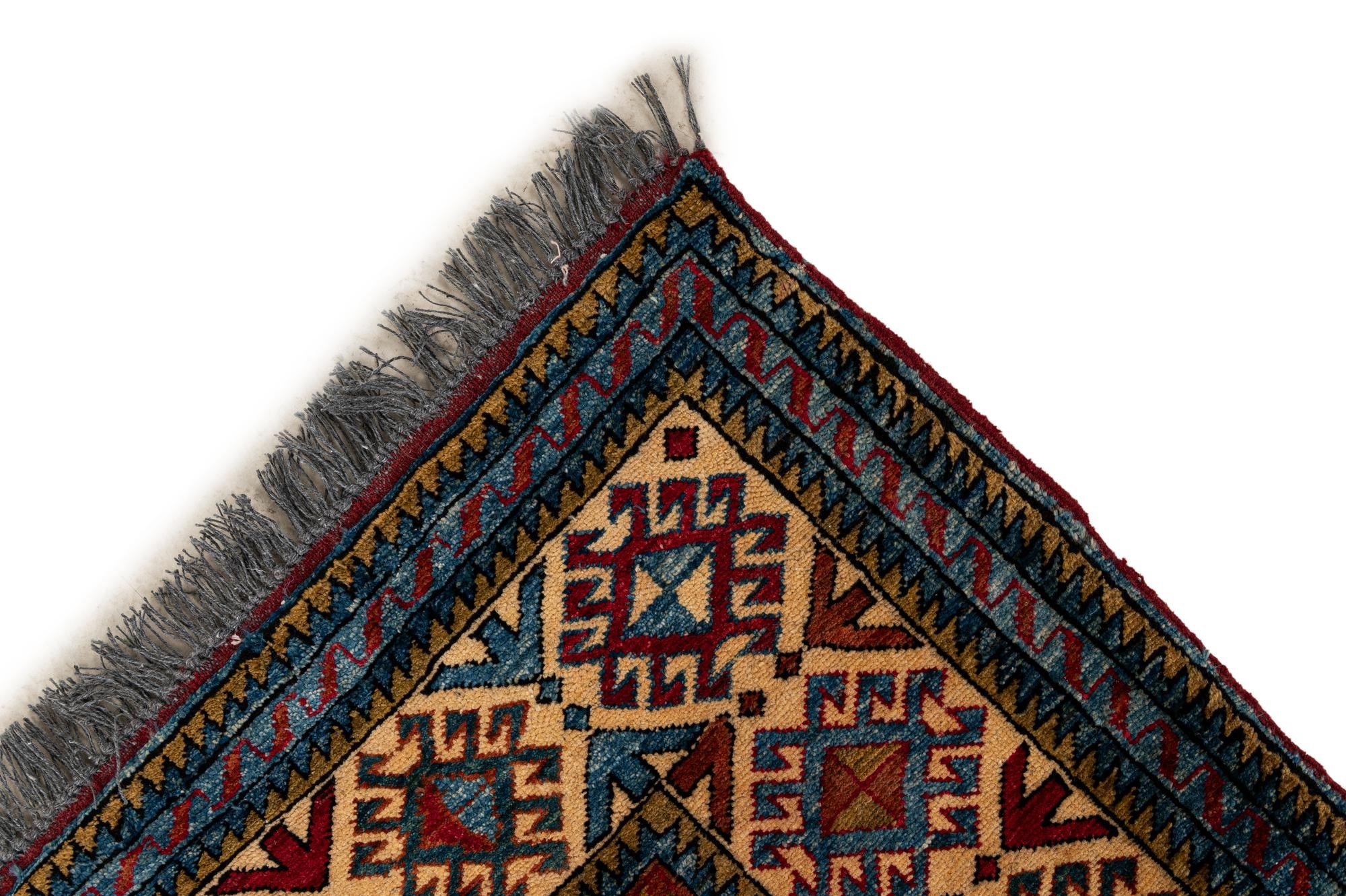 5' 1 x 7' 4 Hand Knotted Kazak Wool Rug