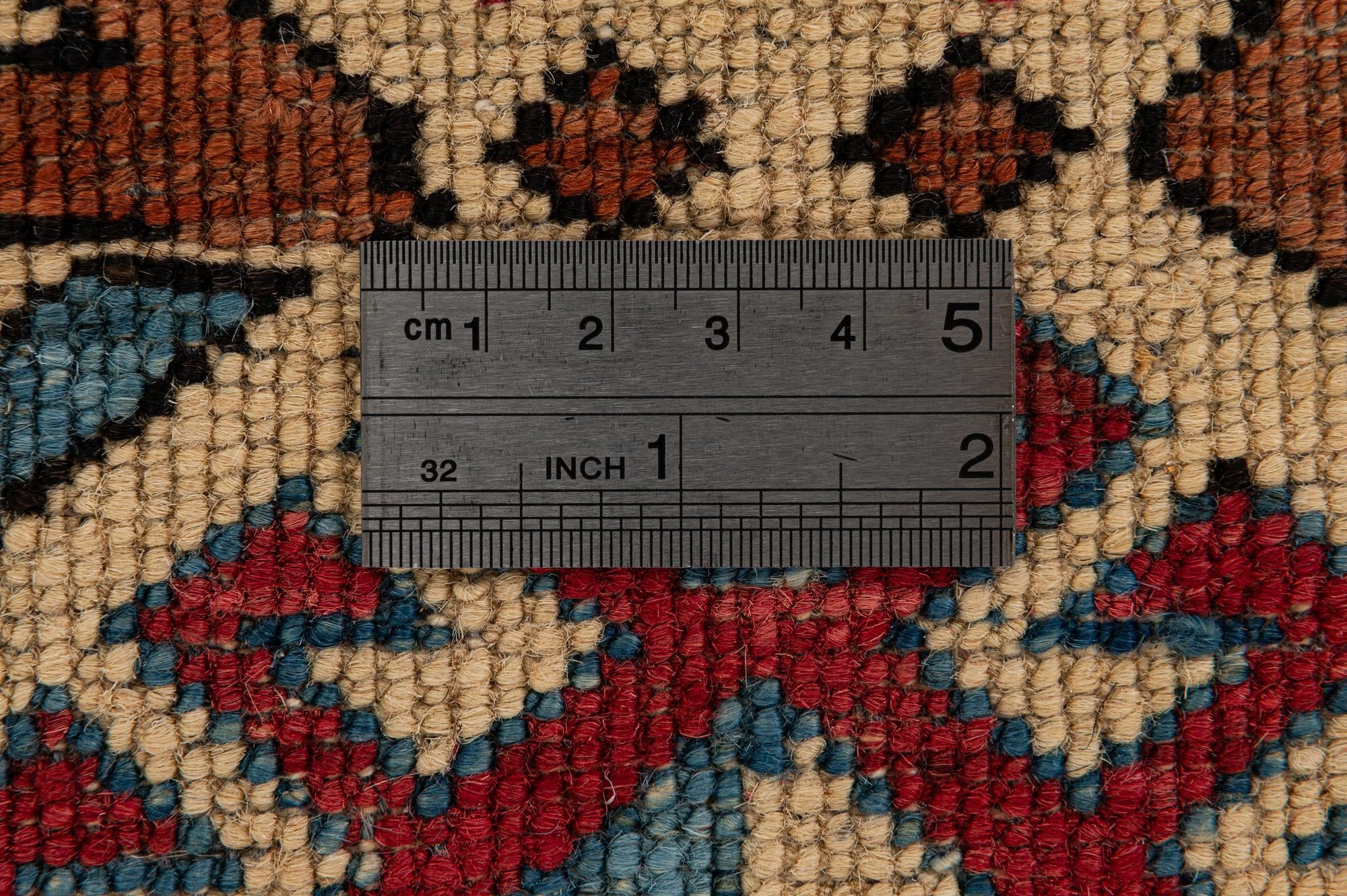 5' 1 x 7' 4 Hand Knotted Kazak Wool Rug