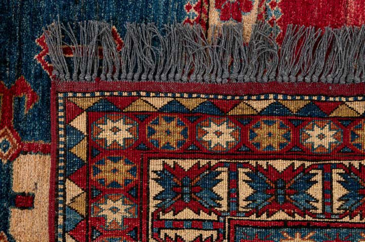 5' 1 x 7' 5 Hand Knotted Kazak Wool Rug