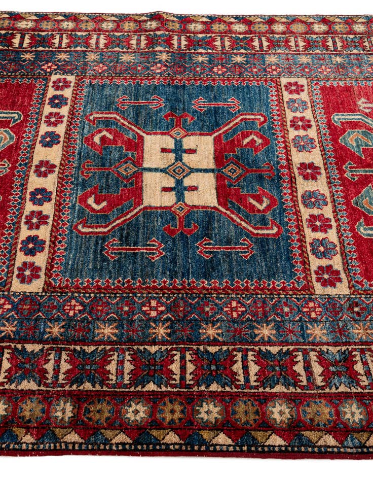 Detail image of 5' 1 x 7' 5  Hand Knotted Kazak Wool Rug