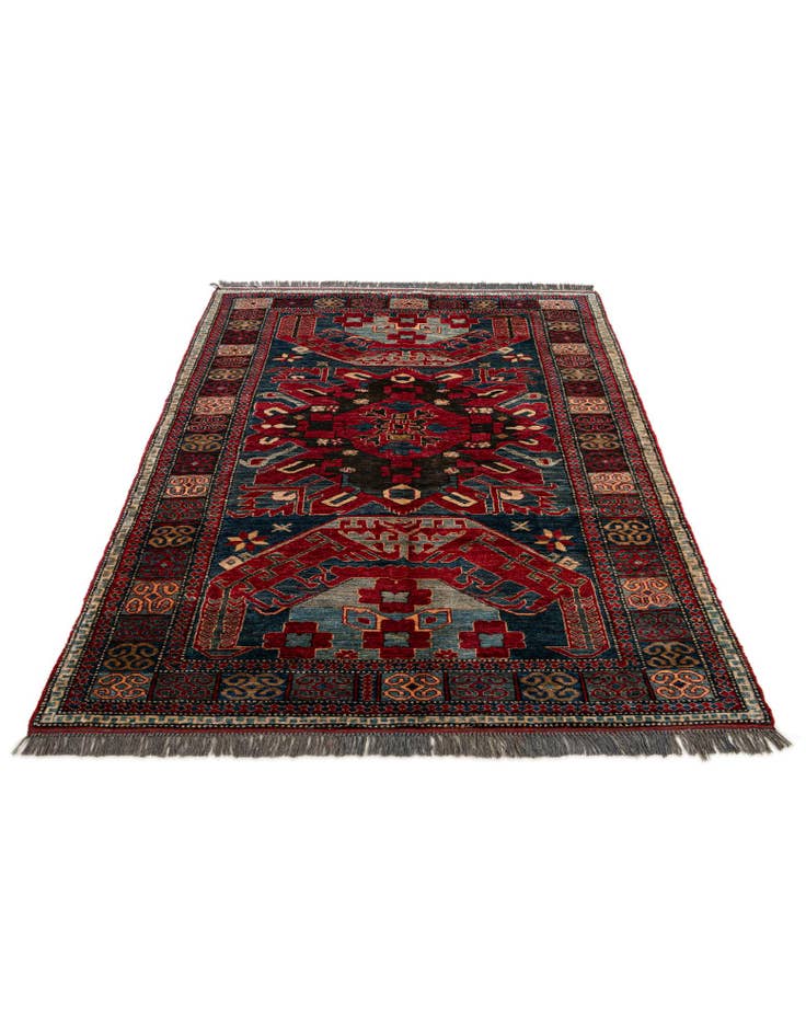 Detail image of 5' x 7' 9 Hand Knotted Kazak Wool Rug