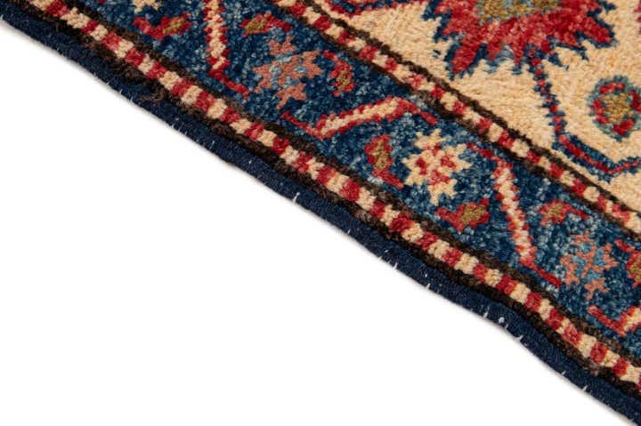 4' 5 x 6' 10 Hand Knotted Kazak Wool Rug