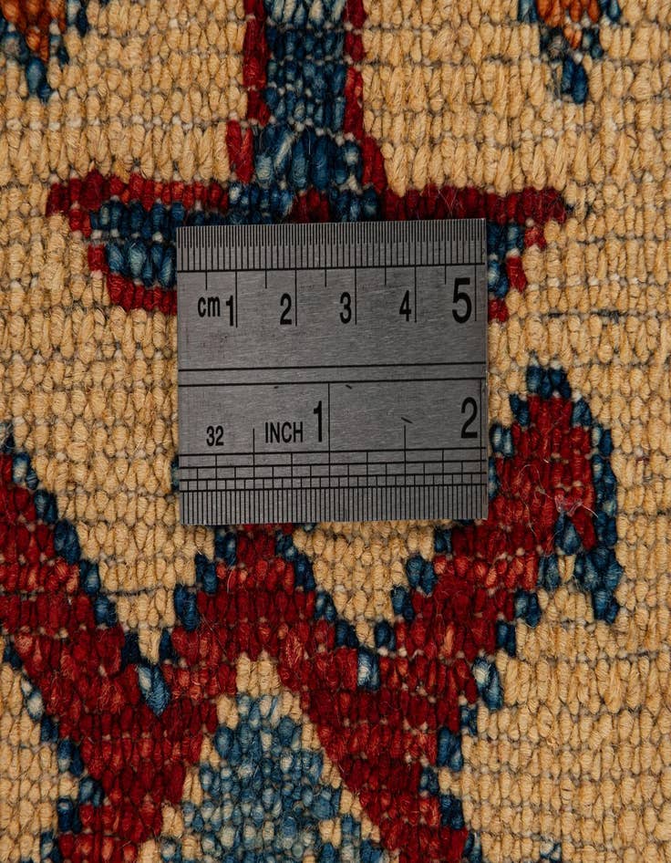 Detail image of 4' 1 x 6' 5  Hand Knotted Kazak Wool Rug