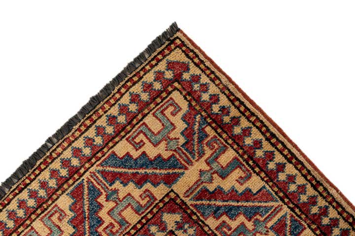 4' 4 x 6' 6 Hand Knotted Kazak Wool Rug