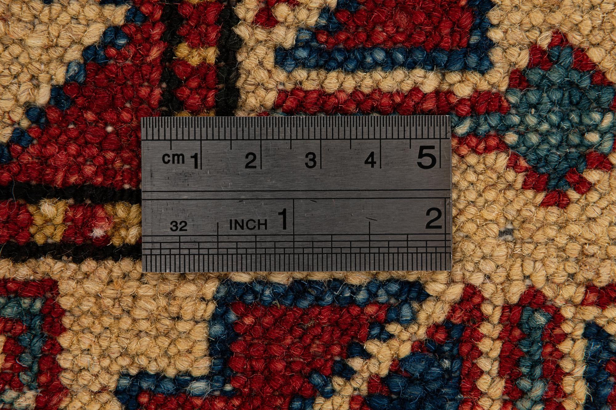 4' 4 x 6' 6 Hand Knotted Kazak Wool Rug