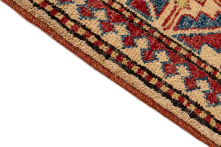 Detail image of 4' 4 x 6' 6 Hand Knotted Kazak Wool Rug