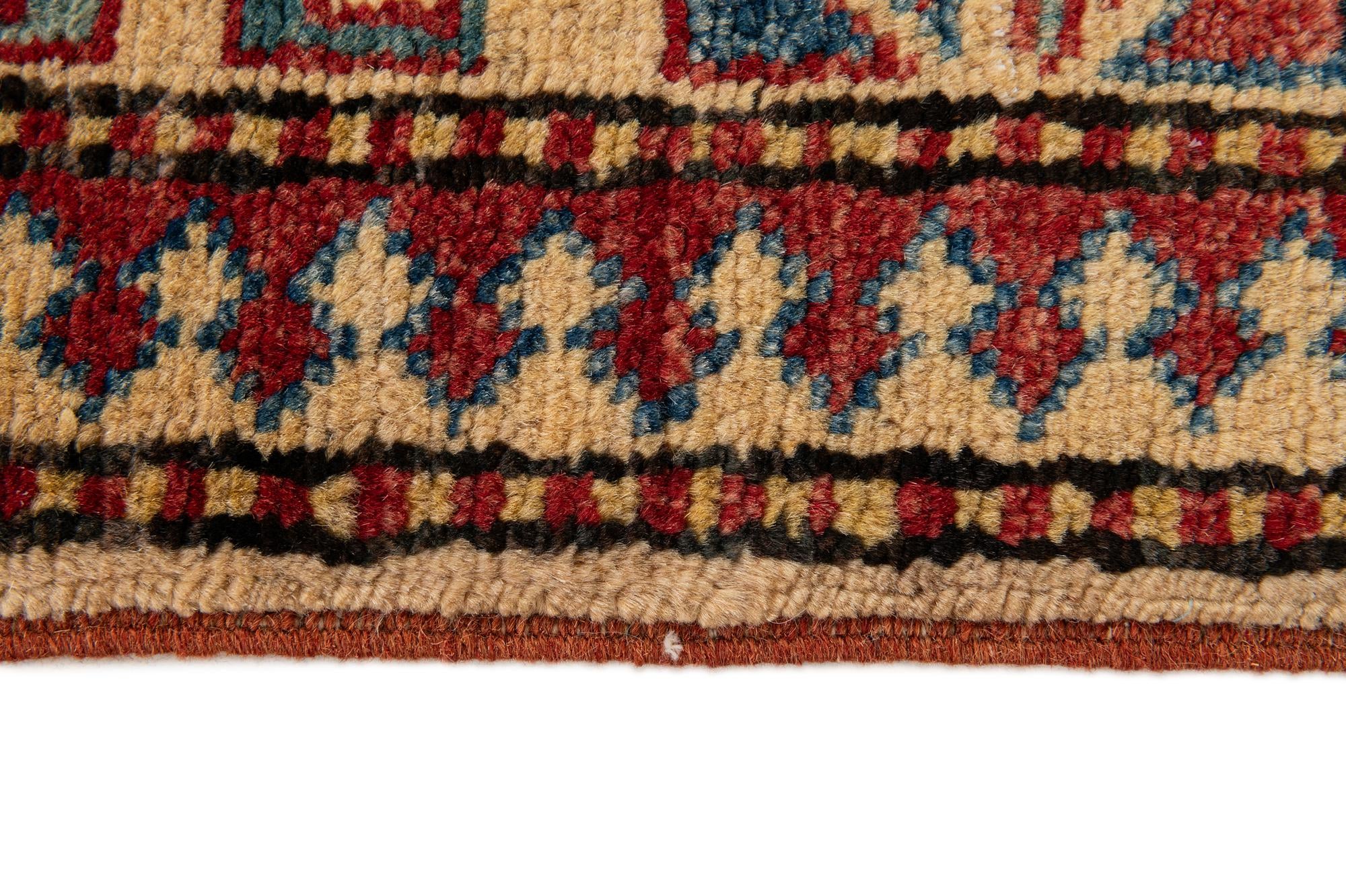 4' 4 x 6' 6 Hand Knotted Kazak Wool Rug