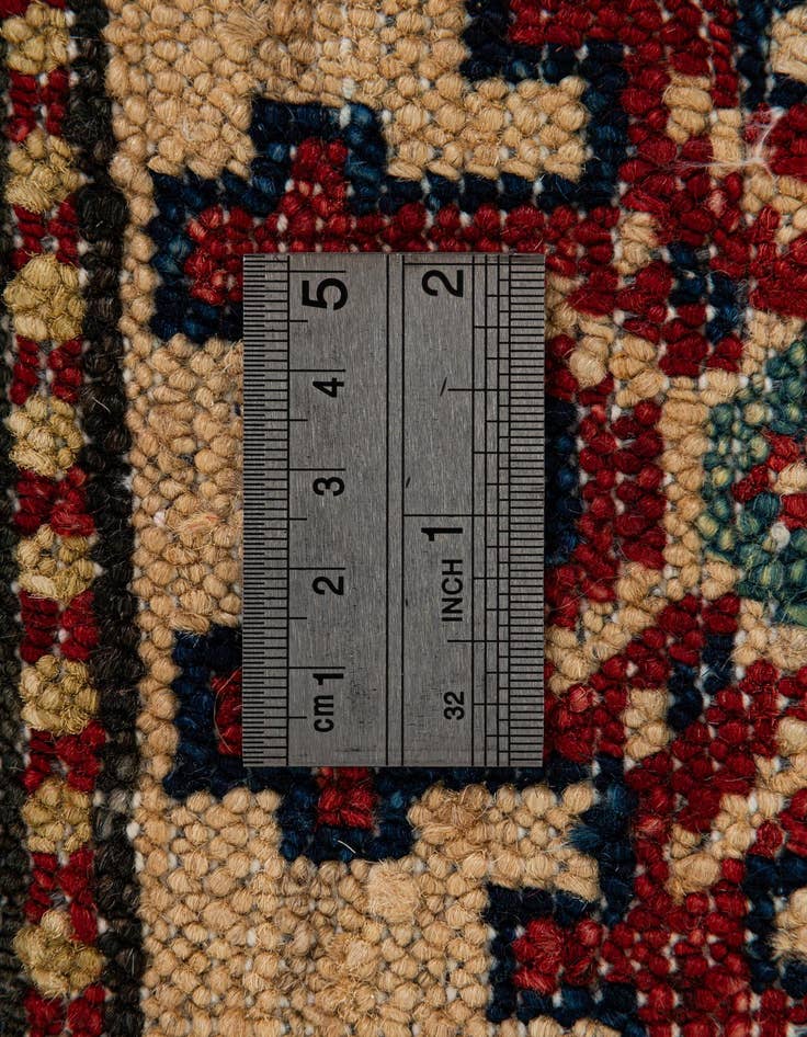 Detail image of 4' 2 x 7' 4  Hand Knotted Kazak Wool Rug