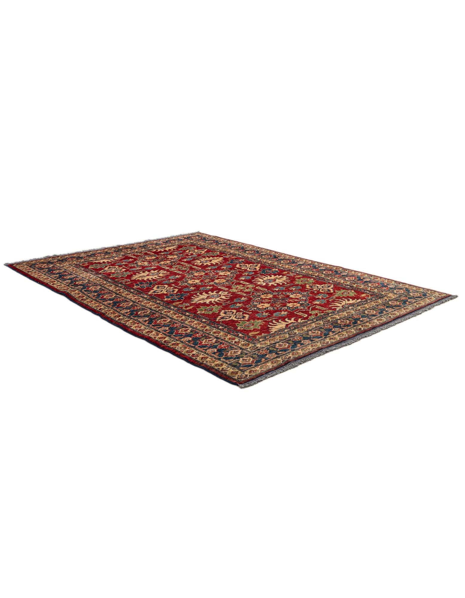 4' 10 x 6' 4 Hand Knotted Kazak Wool Rug