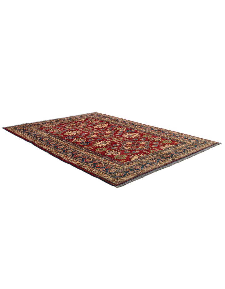 4' 10 x 6' 4 Hand Knotted Kazak Wool Rug