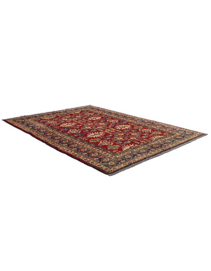 Detail image of 4' 10 x 6' 4 Hand Knotted Kazak Wool Rug