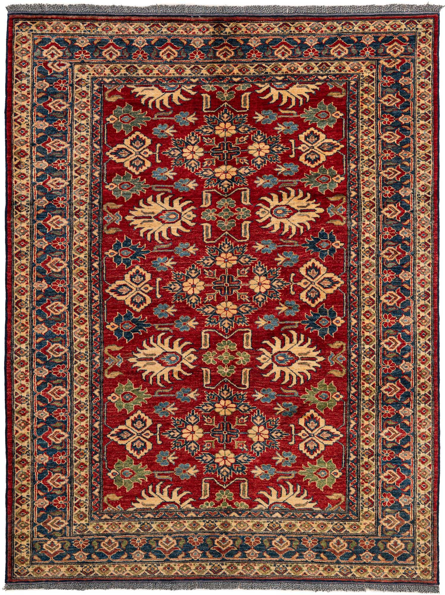 4' 10 x 6' 4 Hand Knotted Kazak Wool Rug