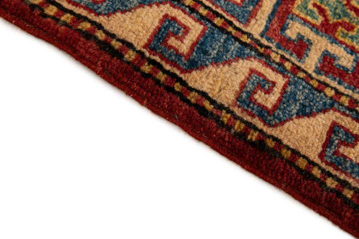 4' 3 x 6' 1 Hand Knotted Kazak Wool Rug