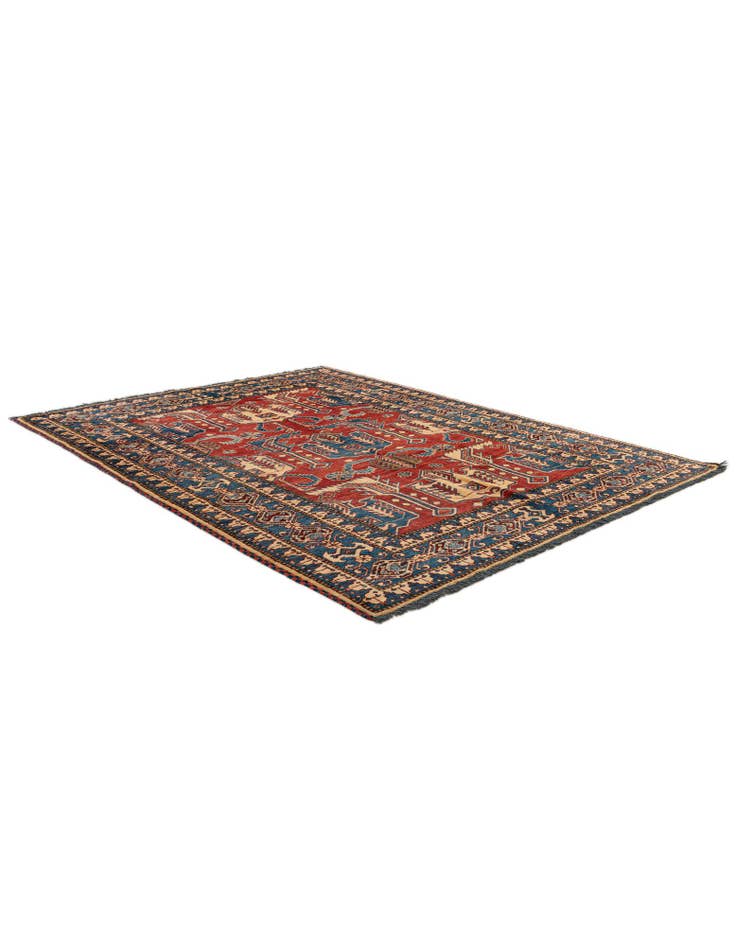 Detail image of 5' 2 x 6' 9 Hand Knotted Kazak Wool Rug