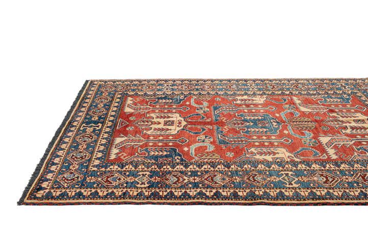 5' 2 x 6' 9 Hand Knotted Kazak Wool Rug