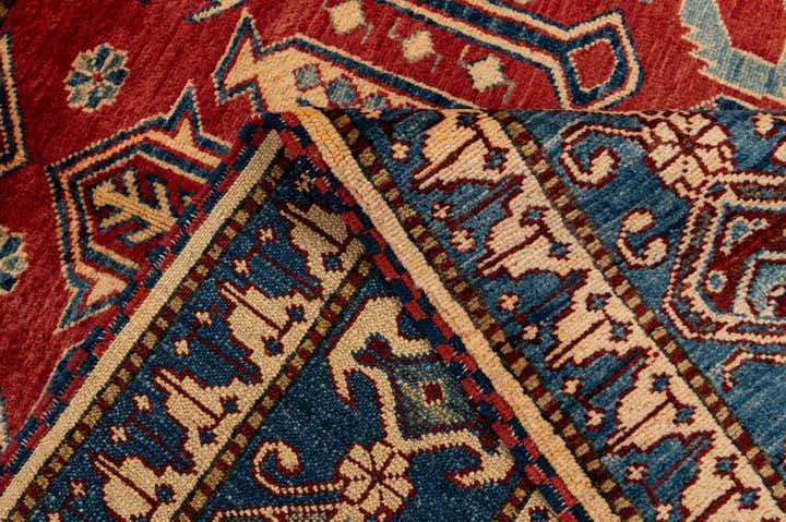 5' 2 x 6' 9 Hand Knotted Kazak Wool Rug