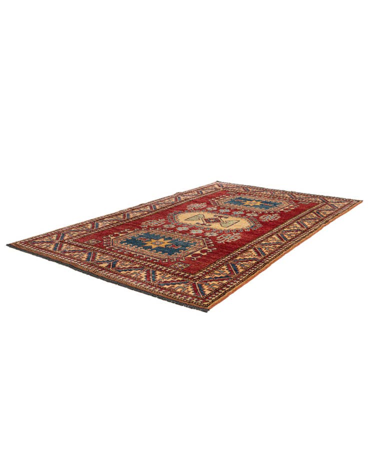 Detail image of 4' 4 x 6' 9 Hand Knotted Kazak Wool Rug