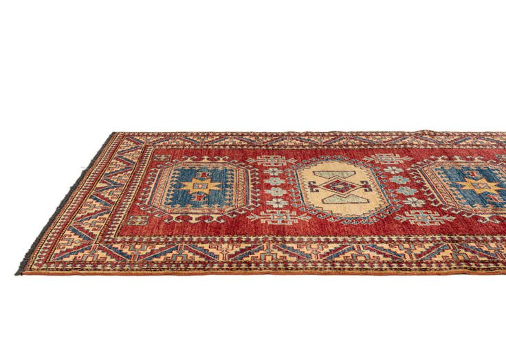 Detail image of 4' 4 x 6' 9 Hand Knotted Kazak Wool Rug