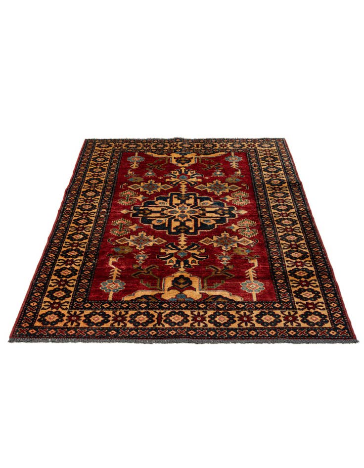 Detail image of 4' 3 x 5' 8 Hand Knotted Kazak Wool Rug