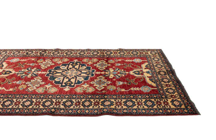 4' 3 x 5' 8 Hand Knotted Kazak Wool Rug