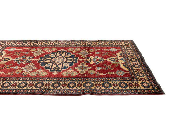 Detail image of 4' 3 x 5' 8 Hand Knotted Kazak Wool Rug