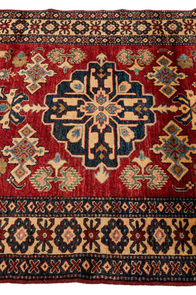 4' 3 x 5' 8 Hand Knotted Kazak Wool Rug
