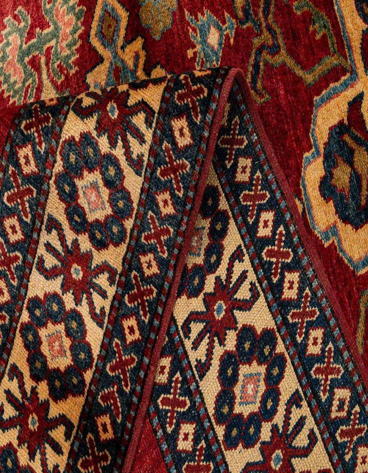 Detail image of 4' 3 x 5' 8  Hand Knotted Kazak Wool Rug